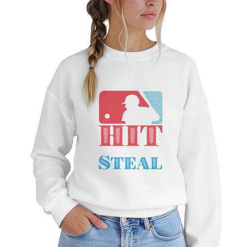 I Teach My Kid Baseball Mom Vintage Coach Baseball Women Crewneck Sweatshirt - Sportilla