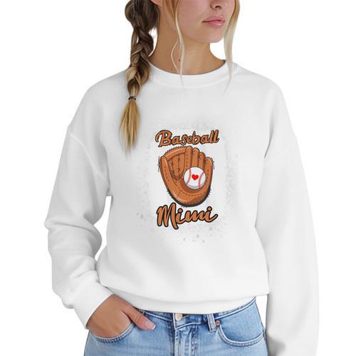 Women Baseball Mom Shirt Baseball Season Shirt Mothers Day Women Crewneck Sweatshirt - Sportilla