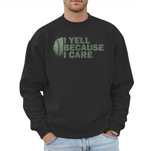 Baseball Art For Men Humor Baseball Dad Men Sweatshirt - Sportilla