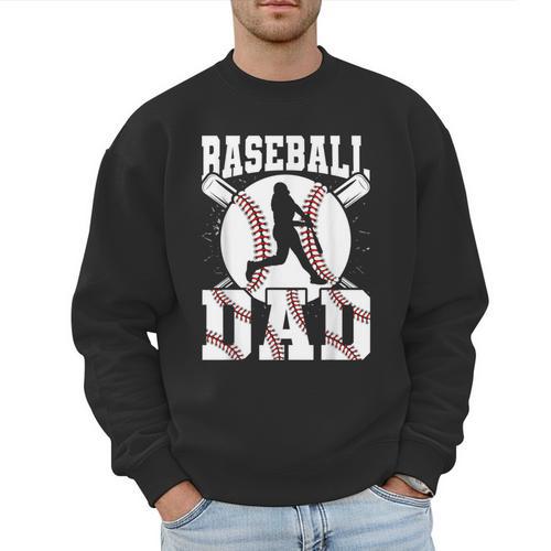 Baseball Dad Apparel Dad Baseball Father's Day Men Sweatshirt - Sportilla
