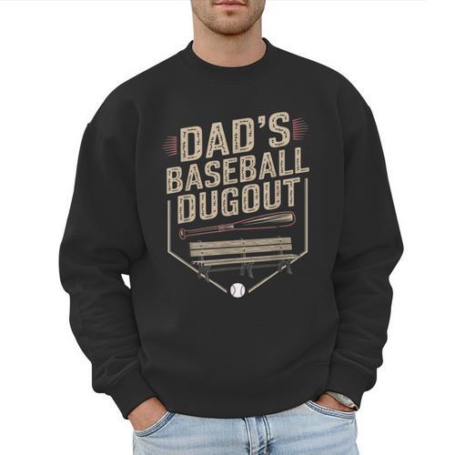 Baseball Baseball Dad Dugout Family Matching Men Sweatshirt - Sportilla