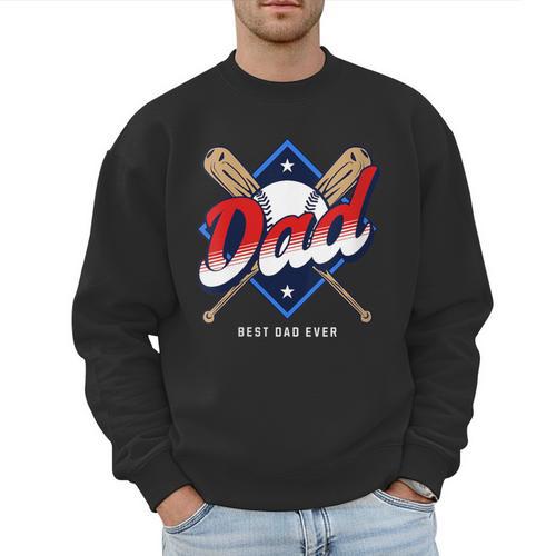 Baseball Dad Baseball Men Sweatshirt - Sportilla