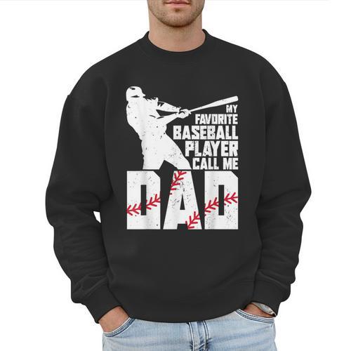 Baseball Dad Shirt Baseball Dad Fathers Day Men Sweatshirt - Sportilla