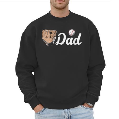 Baseball Dad Softball Dad Father's Day Men Sweatshirt - Sportilla