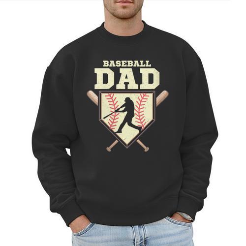 Baseball Dad Sport Fan Father Men Sweatshirt - Sportilla