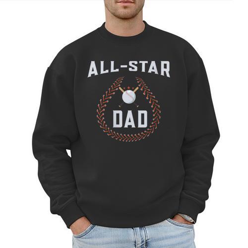 Dad Baseball Tee For Men And Dad Birthday Baseball Dad Men Sweatshirt - Sportilla