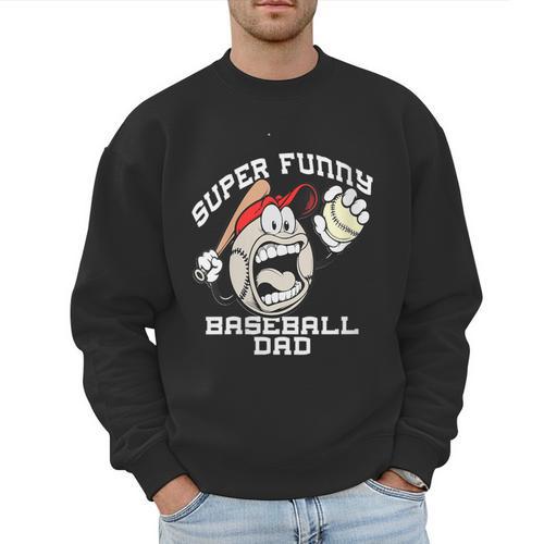 Super Baseball Dad Men Sweatshirt - Sportilla