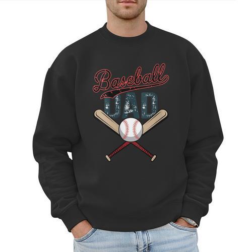Vintage Baseball Dad Father's Day Birthday Matching Family Men Sweatshirt - Sportilla