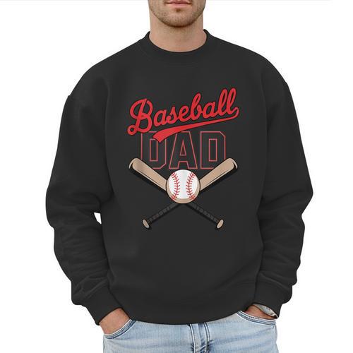 Vintage Baseball Dad Matching Family Father's Day Humor Dad Men Sweatshirt - Sportilla