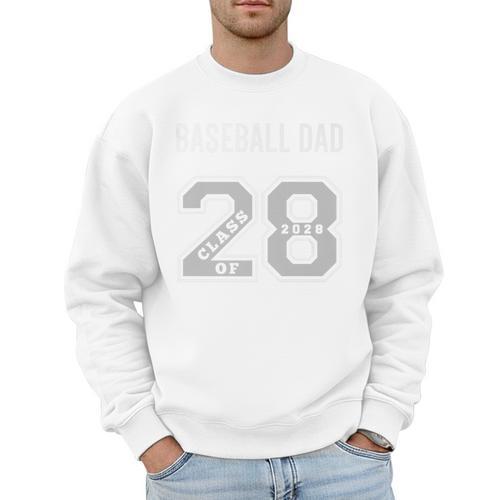 BASEBALL DAD CLASS OF 2028 BASEBALL DAD 28 CLASS OF 28 Premium Men Sweatshirt - Sportilla