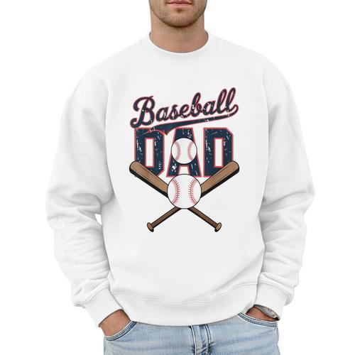 Baseball Dad Father's Day Celebration For Sports Lovers Fans Men Sweatshirt - Sportilla
