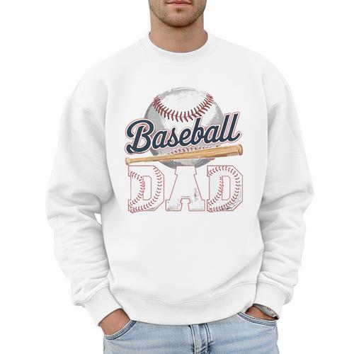 Baseball Dad Father's Day Sports Baseball Lover Premium Men Sweatshirt - Sportilla