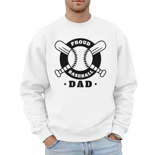 Baseball Dad Proud Baseball Dad Premium Men Sweatshirt - Sportilla