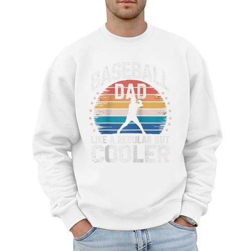 Baseball Dad Like a Regular Dad But Cooler Raglan Baseball Tee Men Sweatshirt - Sportilla