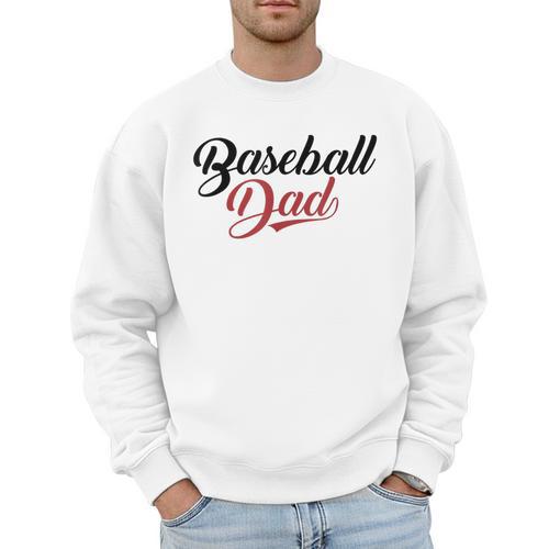 Baseball Dad Script Men Sweatshirt - Sportilla