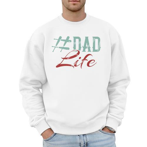 Dad Life Softball Baseball Daddy Sports Father’s Day Premium Men Sweatshirt - Sportilla