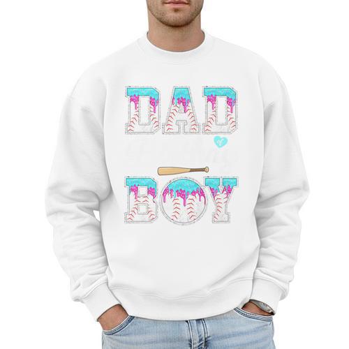 Ice Cream Baseball Dad Birthday Boy Drip Bat Sweet Baseball Premium Men Sweatshirt - Sportilla