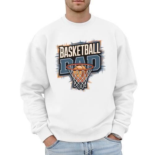 Proud Baseball Dad Game Day Sports-Loving Coach Fathers Premium Men Sweatshirt - Sportilla