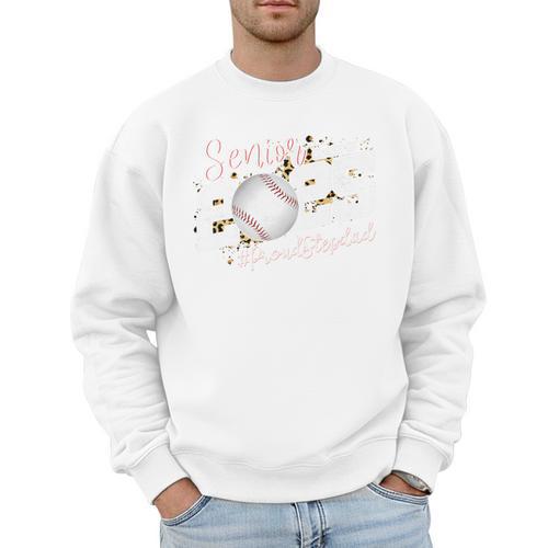 Proud Stepdad Of A 2025 Senior Baseball Dad Graduation Premium Men Sweatshirt - Sportilla