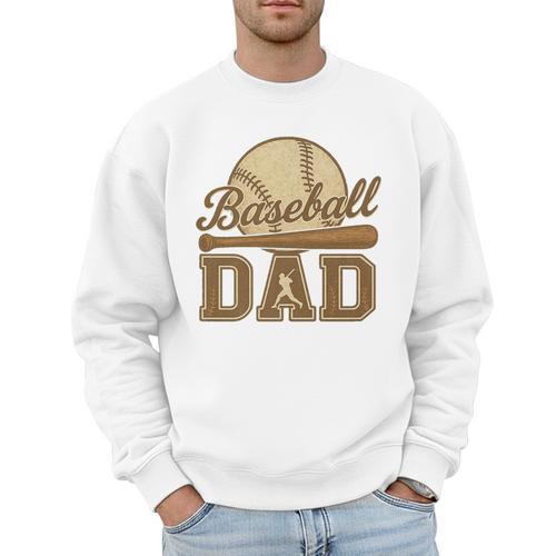 Retro Vintage Baseball Dad Summer Sports Lover Fathers Day Premium Men Sweatshirt - Sportilla
