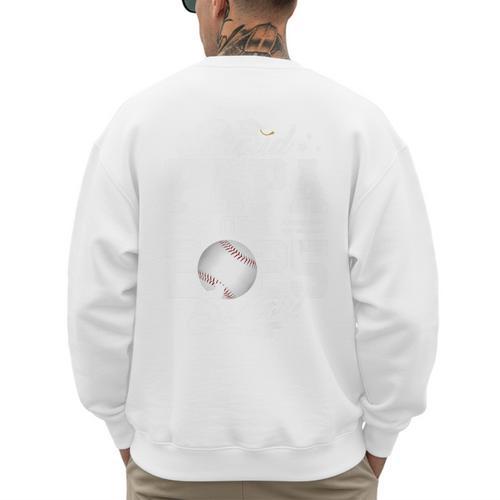Proud Papa Of A 2025 Senior Graduate Baseball Dad Premium Men's Sweatshirt Back Print - Sportilla