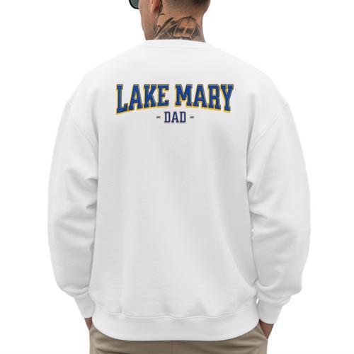 Vintage Lake Mary Florida Baseball Dad Lovers An Fans Men's Sweatshirt Back Print - Sportilla