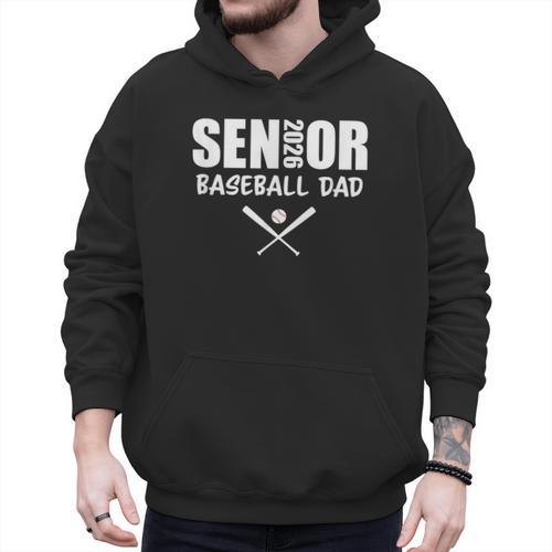 2026 Senior Baseball Dad Team Parent Helper Men Hoodie - Sportilla