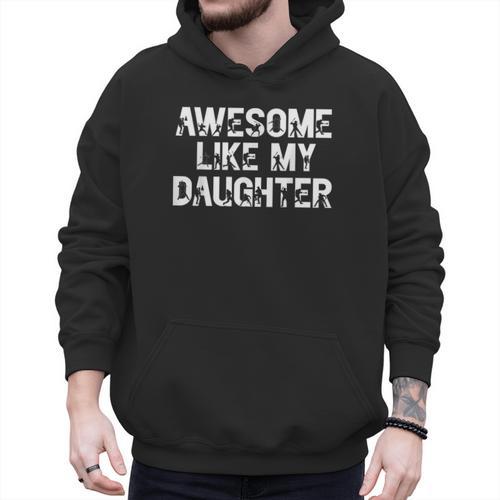 Awesome Like My Daughter Baseball Dad Father's Day Men Hoodie - Sportilla