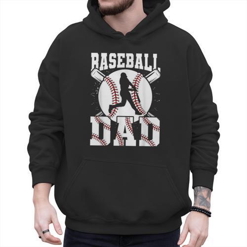Baseball Dad Apparel Dad Baseball Father's Day Men Hoodie - Sportilla