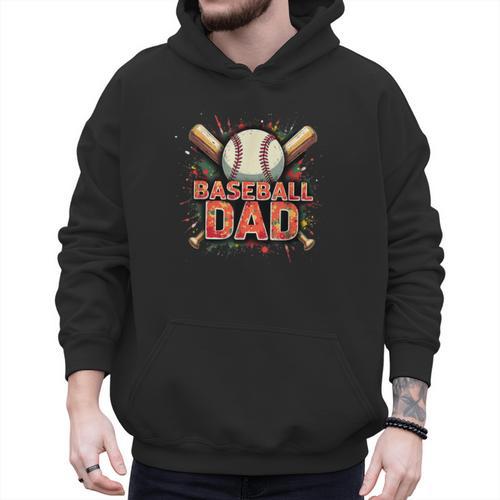 Baseball Dad Camouflage Tee For Proud Fathers Men Hoodie - Sportilla