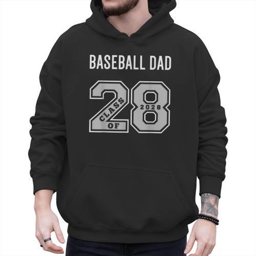 BASEBALL DAD CLASS OF 2028 BASEBALL DAD 28 CLASS OF 28 Men Hoodie - Sportilla