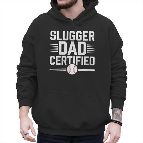 Baseball Dad Father Fathers Day Baseball Lovers Homerun Men Hoodie - Sportilla