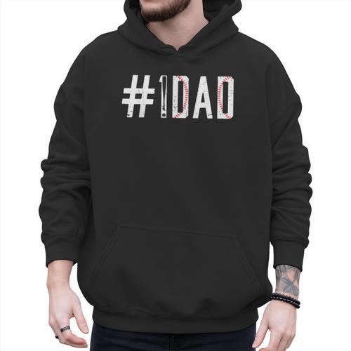 Baseball Dad Father's Day Baseball Player Fan Daddy Papa Men Hoodie - Sportilla