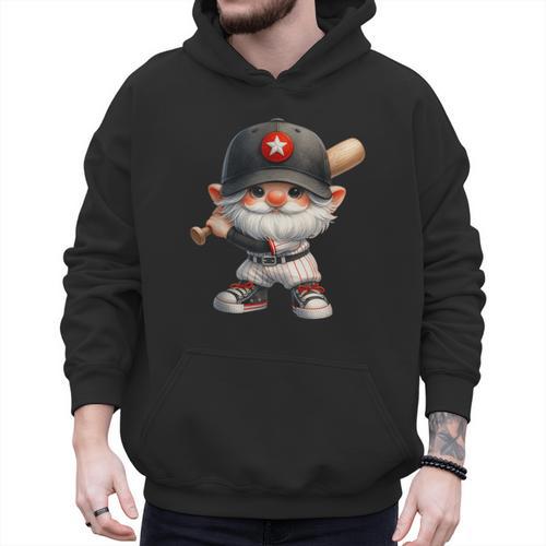 Baseball Dad Gnome With Baseball Bat For Grandpa Life Men Hoodie - Sportilla