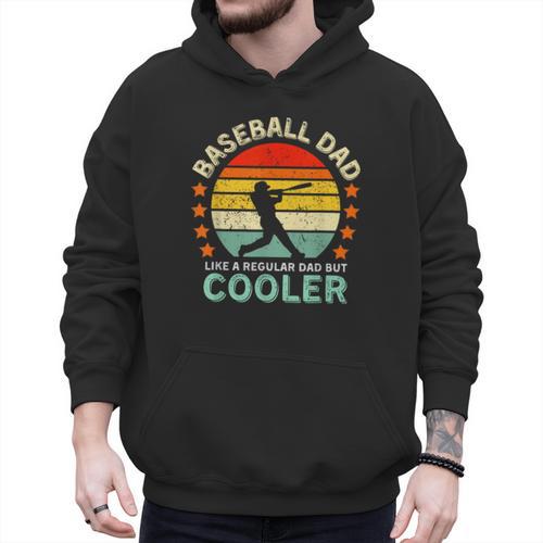 Baseball Dad Like A Regular Dad But Cooler Men Hoodie - Sportilla