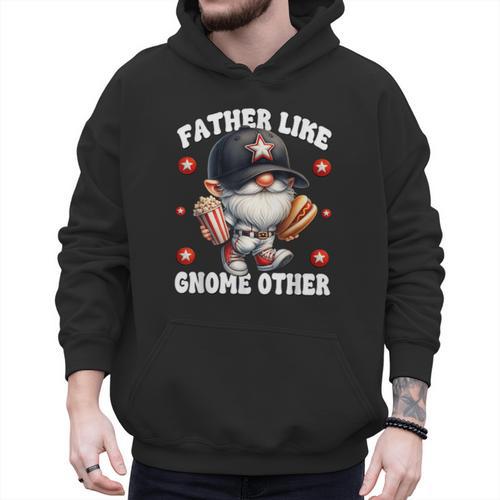 Baseball Dad Saying Hot Dog Gnome Pun For Fathers Day Men Hoodie - Sportilla