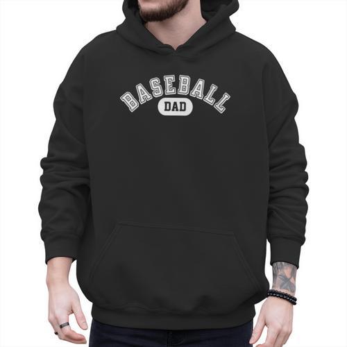 Baseball Dad School Sports Baseball Fan Father's Day Men Hoodie - Sportilla