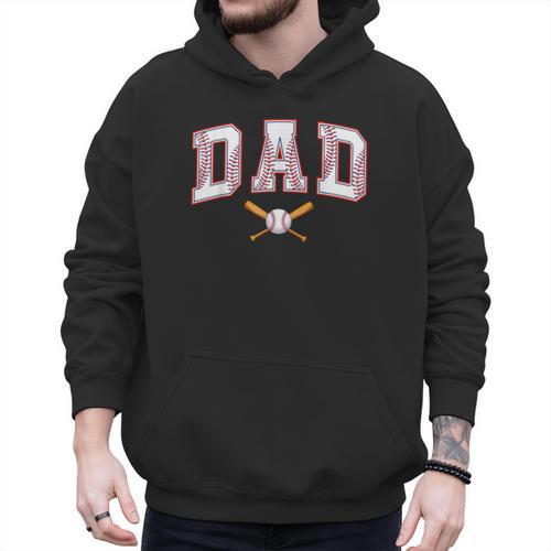 Baseball Dad Shirt Baseball Player Game Day Father's Day Men Hoodie - Sportilla