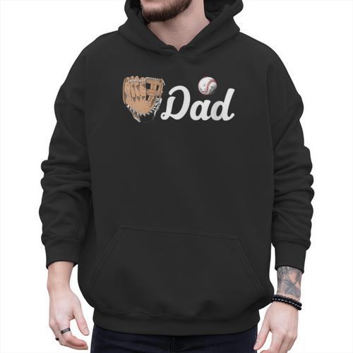 Baseball Dad Softball Dad Father's Day Men Hoodie - Sportilla