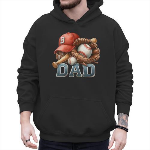 Baseball Dad Spectator Father's Day Game Day Youth Baseball Men Hoodie - Sportilla