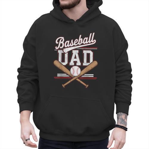 Baseball Dad Sports Lover Father's Day Father In Law Men Hoodie - Sportilla