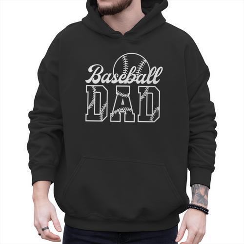 Baseball Dad Sports Lover Graphic Men Hoodie - Sportilla