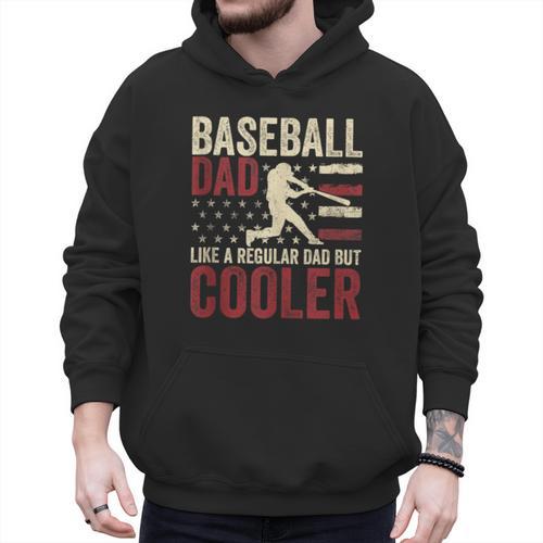 Baseball Dad Vintage Baseball Father’s Day Men Hoodie - Sportilla