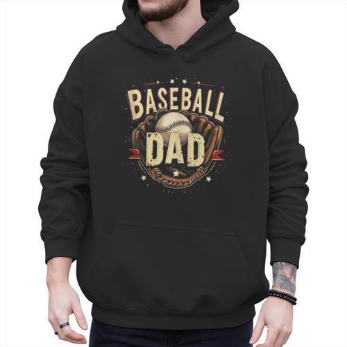 Baseball Dad Vintage Men Hoodie - Sportilla