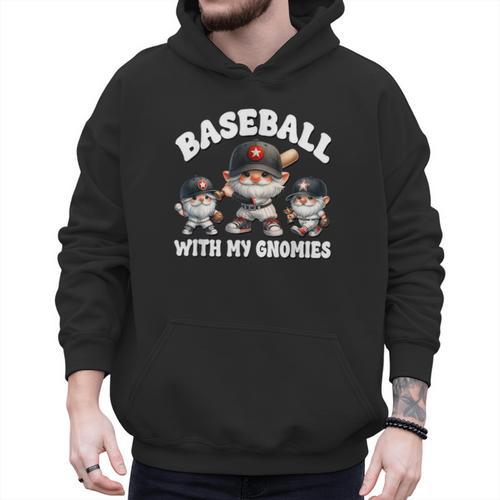 Baseball Gnome Grandpa With Sayings For Baseball Dad Coach Men Hoodie - Sportilla