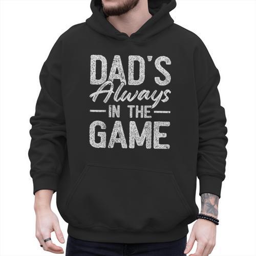 Dad Baseball For Men Baseball Dad's Always In The Game Men Hoodie - Sportilla
