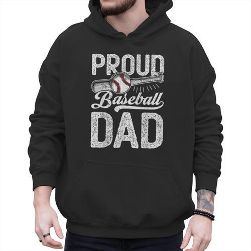 Dad Baseball For Men Proud Baseball Dad & Son Men Hoodie - Sportilla