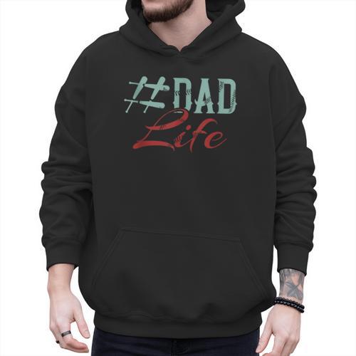 Dad Life Softball Baseball Daddy Sports Father’s Day Men Hoodie - Sportilla