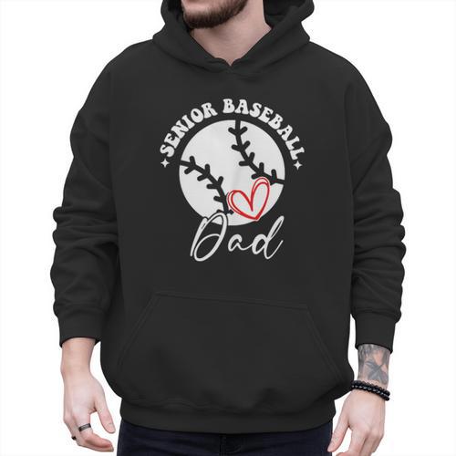 The Last Home Run Season Senior Baseball Dad 2025 2 SIDES Men Hoodie - Sportilla