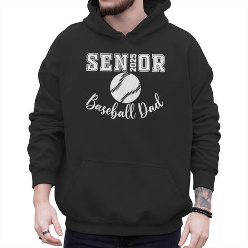 Senior 2025 Baseball Dad Baseball Class Of 2025 Graduation Men Hoodie - Sportilla